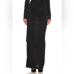 GAIGE81 Hania Sheer Skirt in Black, size 38
